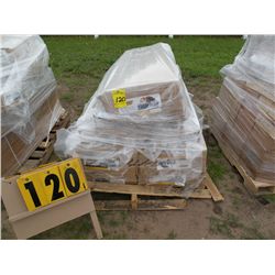 pallet of New Cycle Country parts, plow mount hardware
