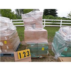 pallet of New Cycle Country parts, plow mount hardware & rack extensions