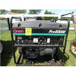 Onan 6000E generator- electric start