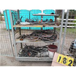 rolling cage w/misc
