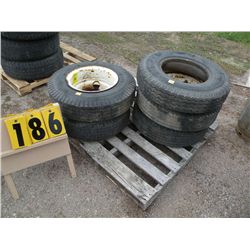 pallet of 5 tires & rims