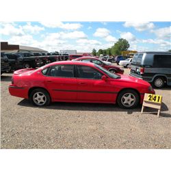 2000 Chev Impala    SN- 2G1WH55K5Y9269762