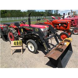 Yanmar YM 2000 w/Bulldog 285 loader, chains & push blade