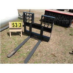 48" walk-thru pallet fork- new