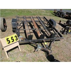 Homemade motorcycle trailer- Bank re-po  NO TITLE, SELLS FOR SALVAGE ONLY