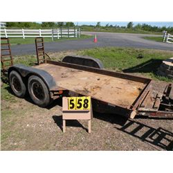 Homemade trailer   - Bank re-po   NO TITLE, SELLS FOR SALVAGE ONLY