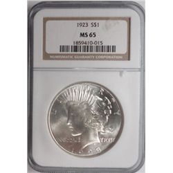 1923 Peace $ NGC65