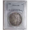Image 1 : 1928 Peace $  sooooooo close to BU  PCGS58