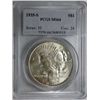 Image 1 : 1935S Peace $   PCGS64
