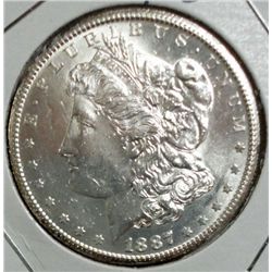 1887S Morgan $ MS62