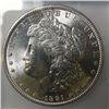 Image 2 : 1891 MORGAN DOLLAR ICG MS63 NICE!