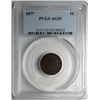 Image 1 : 1877 INDIAN ONE CENT PCGS AG3 NICE, EST. $450.00-475.00