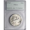 Image 1 : 1943 Walker   half $ PCGS 64  OGH "RATTLER"