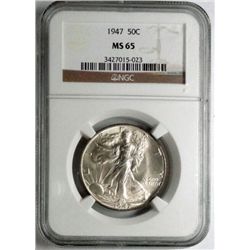 1947 Walker   half $ NGC65