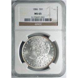 1886   Morgan $  NGC65