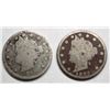 Image 1 : 2  1886  V nickels  AG