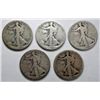 Image 1 : 5  1921S  Walker half $  weak dates
