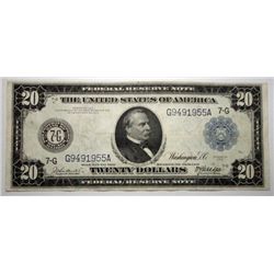 1914  $20  FR note  VF