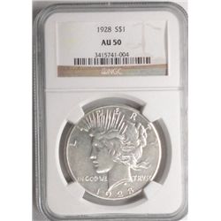 1928   Peace $  NGC  50