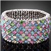 Image 1 : GT0522120044 Exquisite Multicolor Crystal Stretch Bangl