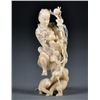 Image 1 : ET0503120001 Finely Carved Ivory Figure of Man and Monk