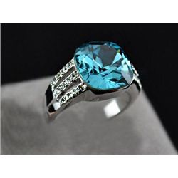 GT0522120014 Huge Aquamarine Swarovski Crystal & Rhines