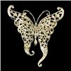 Image 3 : Striking Multicolor Swarovski Crystal Butterfly Brooch