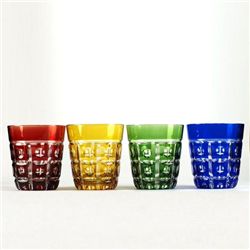 GORGEOUS Faberge Style Crystal Tumbler Glasses Set of