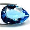 Image 1 : MASSIVE 31.10 CTS NATURAL BRAZILIAN PEAR SHAPED BLUE TO