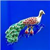 Image 1 : Faberge Long Tail Peacock Brooch