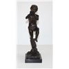 Image 1 : Graceful Pan Flute Player Bronze Sculpture After A. J