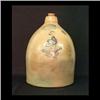 Image 1 : J. Burger Jr. two-gallon stoneware jug. Rochester, New York.  Decorated with a single blue flower. T