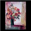 Image 1 : Oil on canvas. Floral still life. Signed Jessica Goodcarl, lower  right. 24" X 18" $60-120