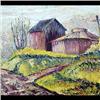 Image 1 : Oil on board. Landscape with house and cross. 1953, inscribed  Vincent R. Smith, November 9, 1953 ve