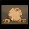 Image 1 : Royal Doulton "Old Leeds Sprays". Service for eleven. Note some  crazing. $300-500