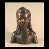 Image 1 : Bronze of a young girl with her hair in long ringlets. Marked Roman  Bronze Works NY. Circa twentith