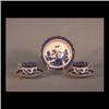 Image 1 : Royal Doulton reproduction of Booths, "Real Old Willow" china.  Seven cups and saucers, three odd cu