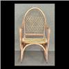 Image 1 : W.F. Tubbs Co. "Sno Shu" child's size rocker. Ash with woven gut  seat and bent wood arms. Original