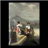 Image 1 : Oil on canvas. A Sunday Outing. 19th century European School.  Framed. 32" X 22 3/4"
