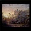 Image 1 : Oil on canvas. Figures in landscape at dusk. Signed W. Sonntag,  lower right. William Sonntag. Frame