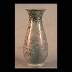 Weller frosted matte vase. Blue-green, unmarked. 9 1/2" tall $100-200