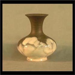 Rookwood vase with Cirrus decoration. Dated 1953. Shape 7105.  Artist signed L.H. 5 3/4" tall $100-2