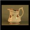 Image 1 : Ironstone pitcher with lustre decoration of flowers. E. Walley. 5 1/2" $80-120