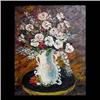 Image 1 : Oil on canvas. Still life with flowers in a vase. Signed Pels,  lower right. Albert Pels. Framed. 19