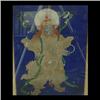 Image 1 : Gouache on paper. Standing deity figure. 19th-20th century Eastern  Indian. Framed. 16" X 12 1/2" $3