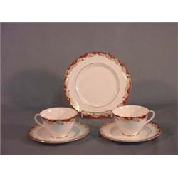 Royal Doulton Winthrop: twenty cups and saucers, fifteen cream  soups, fifteen 8" salad plates, fift