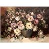 Image 1 : Oil on canvas. Floral still life. Signed P. Morro, lower right.  Ingfried P. Morro-Henze. Framed. 29