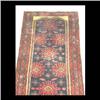 Image 1 : Hamadan Oriental rug. Note some wear. 4' 10" x 31" $100-150