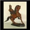 Image 1 : Twentieth century bronze of Charlemont on horseback. Illegible  signature. 25 1/2"h x 29"l    $700-1