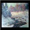 Image 1 : Oil on canvas. Winter landscape. Signed Joseph Frowler, lower  right. Framed. Note several areas of